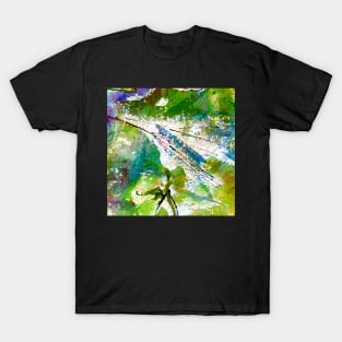 Intuitive Organic Abstract Watercolor in Green T-Shirt